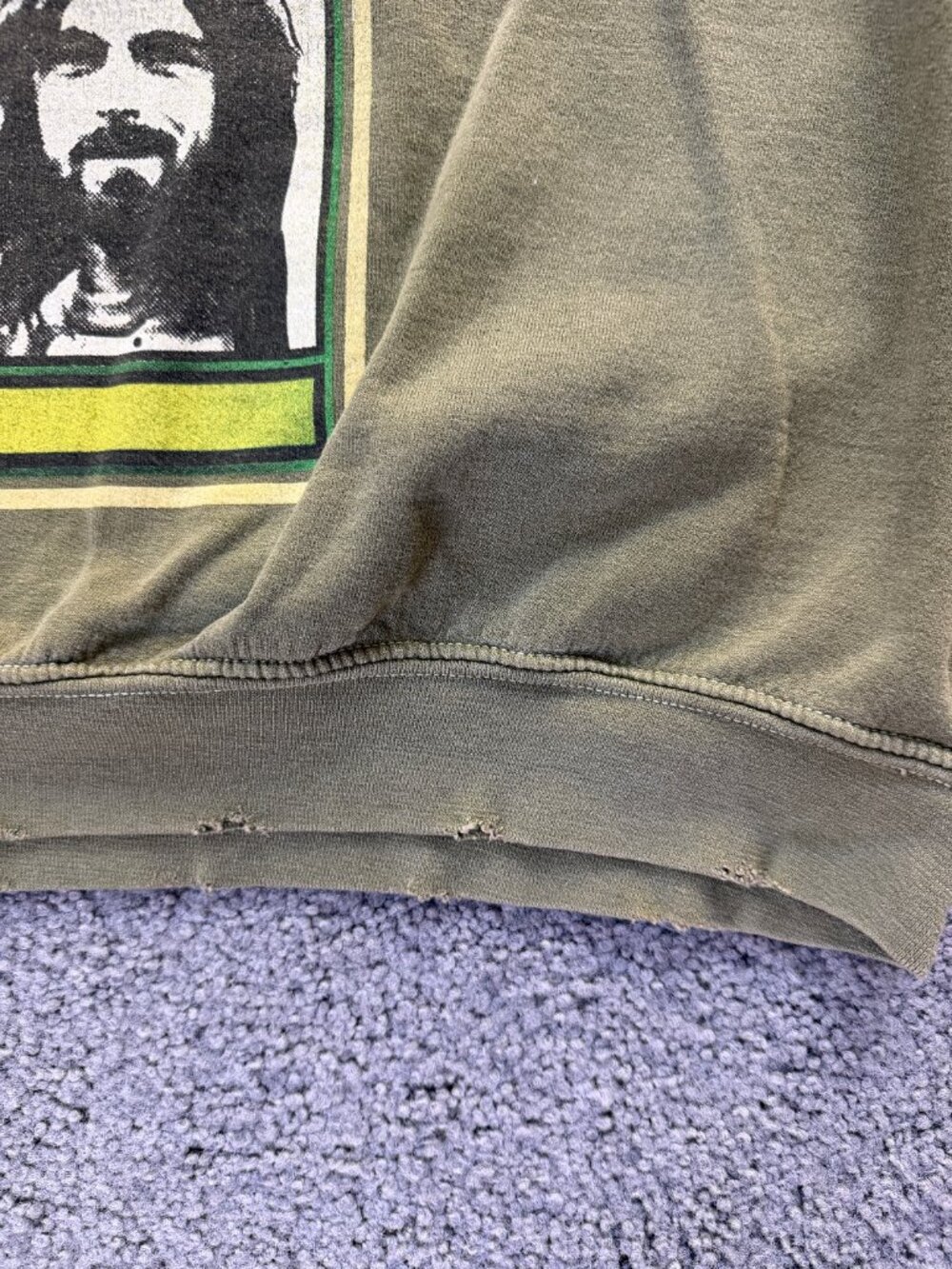 Pink Floyd Animals Tour 1977 Oversized Sweatshirt Green L/XL Urban Outfitters - Picture 5 of 10